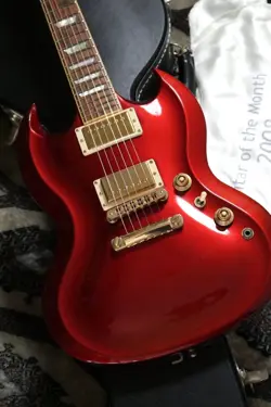 GIBSON SG DIABLO GUITAR OF THE MONTH GOTM FEBRUARY 2008 LIMITED W/HC