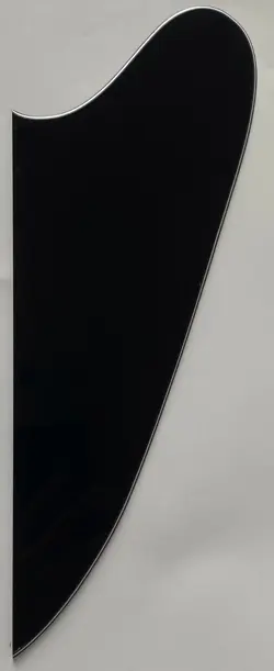 FOR FIT GIBSON FIREBIRD NO SCREW HOLE STYLE BLANK GUITAR PICKGUARD 3 PLY BLACK