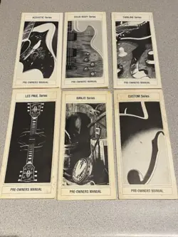VINTAGE 1981 GIBSON PRE OWNER MANUALS LES PAUL SOLID BODY BANJO ACOUSTIC CUSTOM