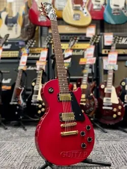 GIBSON LES PAUL STUDIO RUBY GOLD HARDWARE USA 1998 SOLID BODY ELECTRIC GUITAR