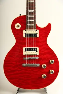 GIBSON CUSTOM SHOP 1960 LES PAUL STANDARD QUILT TOPTRANSRED 2005 ELECTRIC GUITAR