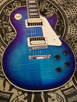 GIBSON ~EXCLUSIVE COLLECTION~ LES PAUL TRADITIONAL PRO V AAA FLAME -BLUEBERRY BU