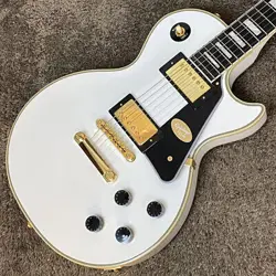 EPIPHONE INSPIRED BY GIBSON CUSTOM LES PAUL CUSTOM ALPINE WHITE #GGB3E