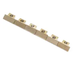 (6) NICKEL SADDLES FOR GIBSON® USA ABR-1 TUNE-O-MATIC GUITAR BRIDGE BP-0535-001