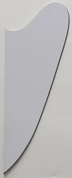 FOR FIT GIBSON FIREBIRD NO SCREW HOLE STYLE BLANK GUITAR PICKGUARD 3 PLY WHITE