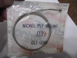 VINTAGE GIBSON GUITAR STRINGS NICKEL PLY WOUND .039 .017 CORE STRING N/O STOCK