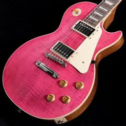 GIBSON LES PAUL STANDARD 50S FIGURED TOP TRANSLUCENT FUCHSIA WITH HARD CASE USA