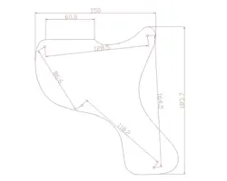 GUITAR PARTS GUITAR PICKGUARD FOR GIBSON LES PAUL JUNIOR 1958 BROWN TORTOISE