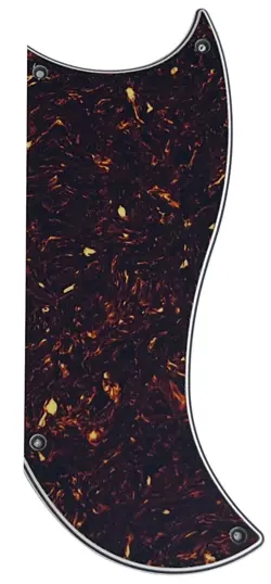 CUSTOM FOR GIBSON SG CUSTOM 3 PICKUP STYLE GUITAR PICKGUARD 4 PLY BROWN TORTOISE