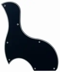 CUSTOM FOR GIBSON LES PAUL SG JUNIOR STYLE GUITAR PICKGUARD 5 PLY BLACK