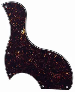 CUSTOM FOR GIBSON LES PAUL SG JUNIOR STYLE GUITAR PICKGUARD 4 PLY BROWN TORTOISE