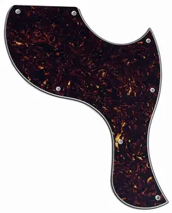 4 PLY GUITAR PICKGUARD FITS GIBSON LES PAUL SG JUNIOR STYLE,BROWN TORTOISE