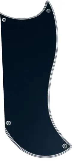 5 PLY GUITAR PICKGUARD FITS GIBSON SG CUSTOM 3 PICKUP STYLE,BLACK