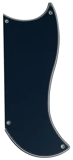 3 PLY GUITAR PICKGUARD FITS GIBSON SG CUSTOM 3 PICKUP STYLE,BLACK