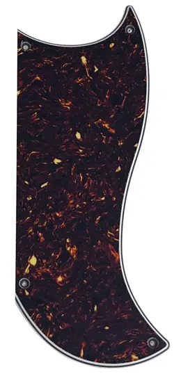 4 PLY GUITAR PICKGUARD FITS GIBSON SG CUSTOM 3 PICKUP STYLE,BROWN TORTOISE