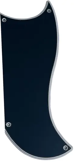 GUITAR PARTS FOR GIBSON SG CUSTOM 3 PICKUP STYLE GUITAR PICKGUARD 5 PLY BLACK