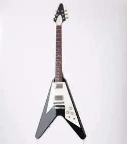 GIBSON FLYING V EBONY MOD USED ELECTRIC GUITAR