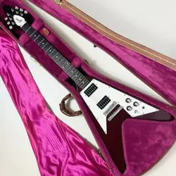 ELECTRIC GUITAR GIBSON FLYING-V 67 EBONY 1997 MADE IN USA S/N 90997714 & CASE