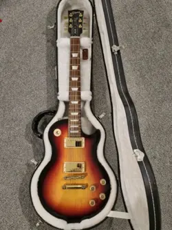 2008 GIBSON LES PAUL STUDIO FIREBURST GOLD HARDWARE WITH CASE SN 002880695