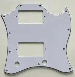 3 PLY WHITE PICKGUARD FIT US GIBSON SG STANDARD STYLE GUITAR PARTS