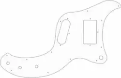 WD CUSTOM PICKGUARD FOR GIBSON MARAUDER #02 WHITE