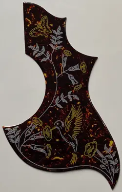 CRYSTAL SELF ADHENSIVE ACOUSTIC GUITAR PICKGUARD FIT FOR GIBSON HUMMINGBIRD