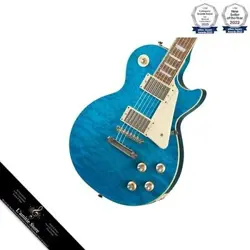 EPIPHONE/INSPIRED BY GIBSON LES PAUL STANDARD 60S QUILT TOP TRANSLUCENT BLUE [EX