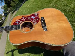 2011 GIBSON CUSTOM SHOP KOA HUMMINGBIRD BIRDS IN FLIGHT ACOUSTIC GUITAR