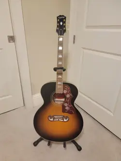 2020 EPIPHONE J200 ACOUSTIC/ELECTRIC GUITAR - INSPIRED BY GIBSON - SUNBURST