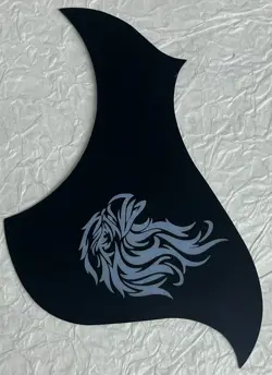 NEW GREAT - FOR FIT GIBSON L4A STYLE GUITAR PICKGUARD ADHESIVE BACK 1 PLY BLACK