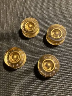 GIBSON STYLE GOLD REPLICA SPEED KNOBS-FOR LES PAUL/LP/SG /ES/ NEW OLD STOCK