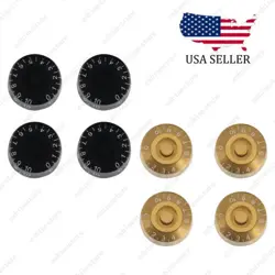 GUITAR SPEED DIAL KNOBS 24 FINE SPLINE CONTROL KNOBS FOR GIBSON LES PAUL