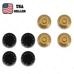 4 PCS SPEED DIAL KNOBS 24 FINE SPLINES FIT CTS FOR USA GIBSON LES PAUL SG
