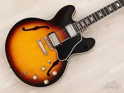 1963 GIBSON ES-335 TD VINTAGE SEMI-HOLLOW GUITAR SUNBURST STOPTAIL W/ CASE