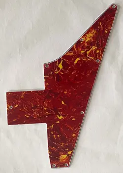 GUITAR PICKGUARD FOR GIBSON EXPLORER 76 REISSUE BLANK.4-PLY RED TORTOISE