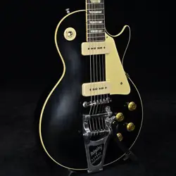 GIBSON CUSTOM SHOP 1956 LES PAUL STANDARD VOS W/BIGSBY ALL EBONY *FYP424