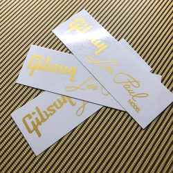 3PCS GIBSON LES  DECAL WATERSLIDE TRANSFER GUITAR HEAD HEADSTOCK LOGO STICKER