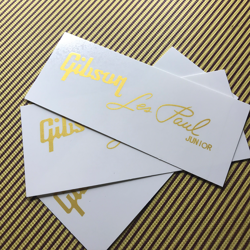 3PCS GIBSON JUNIOR DECAL WATERSLIDE TRANSFER GUITAR HEAD HEADSTOCK LOGO STICKER