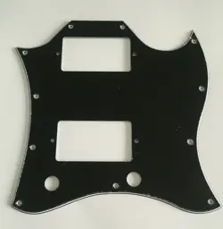 ELECTRIC GUITAR PICKGUARD FOR GIBSON US SG STANDARD FULL FACE STYLE,3 PLY BLACK