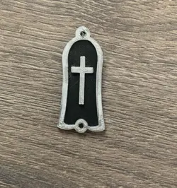 GUITAR TRUSS ROD COVER - CUSTOM CROSS GIBSON USA - CUSTOM PLASTIC 3D