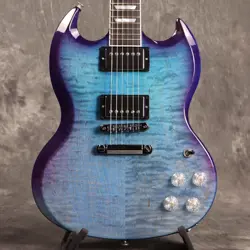 GIBSON USA/SG MODERN BLUEBERRY FADE ELECTRIC GUITAR WITH HARD CASE