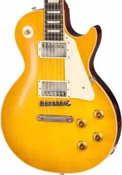 GIBSON CUSTOM SHOP 1958 LES PAUL STANDARD REISSUE/LEMON BURST GUITAR W/HARD CASE