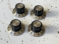 VINTAGE 1970'S GIBSON WITCH HAT AMPLIFIER KNOBS - FREE USPS SHIPPING - AUTHENTIC