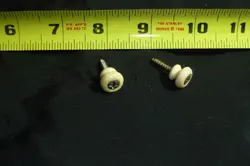 2 1959 GIBSON PLASTIC STRAP BUTTONS - ITEM JL