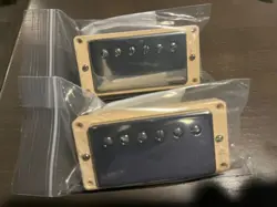 SET OF GIBSON ‘61 PICKUPS WITH CREAM RINGS BRIDGE AND NECK