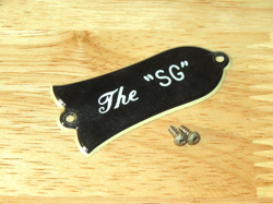 GIBSON 1979 BLACK 2 PLY  THE PAUL TRUSS ROD COVER