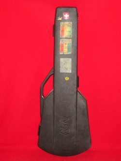 GIBSON 1979 BLACK W/ RED INT. LES PAUL OR SG CHAINSAW HARDSHELL CASE