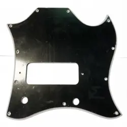 VINTAGE ACCURATE REPRODUCTION PICKGUARD 1966-1972 GIBSON SG JUNIOR BLACK/WHITE