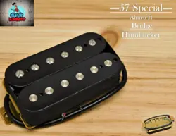 G.M. 57 SPECIAL ALNICO II BLACK HUMBUCKER BRIDGE (4-WIRE)FOR GIBSON EPIPHONE®
