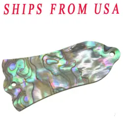 KAISH NATURAL ABALONE SHELL GUITAR TRUSS ROD COVER WITH 2 HOLES FITS GIBSON LP